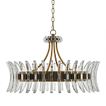 Люстра круглая с прозрачными элементами в форме полумесяца Crescent варинант исполнения - 2 | Loft Concept в Барнауле