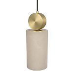 Подвесной светильник с цилиндрическим мраморным плафоном Marble square варинант исполнения - 3 | Loft Concept в Барнауле