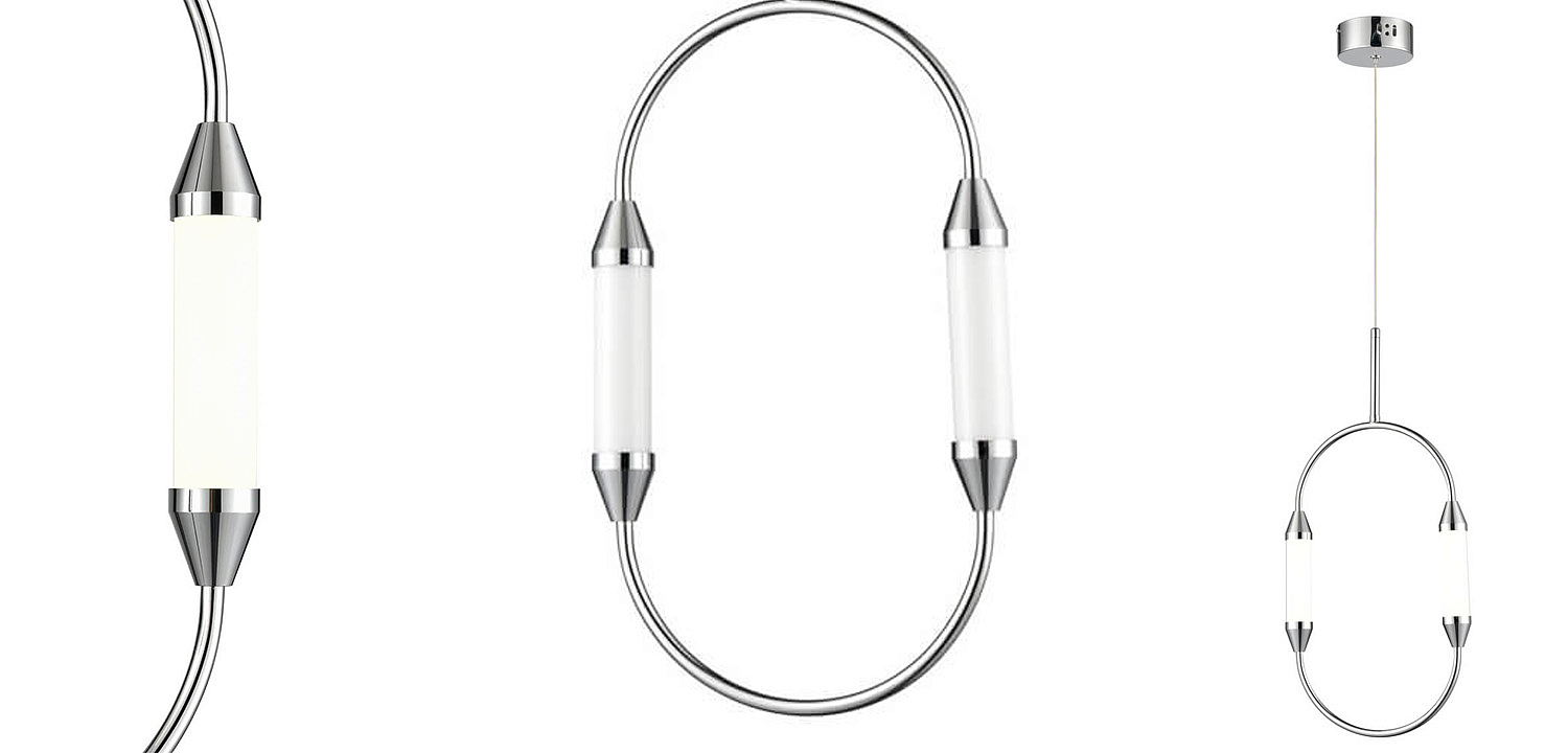 Подвесной светильник Giopato & Coombes CIRQUE Pendant Ellipse Vertical Chrome S Подвесной светильник Giopato & Coombes CIRQUE Pendant Ellipse Vertical Chrome S - Loft-Concept в Барнауле