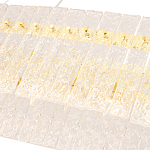 Люстра подвесная овальная с рельефными стеклянными панелями и золотым металлическим каркасом Textured Glass Chandelier варинант исполнения - 4 | Loft Concept в Барнауле