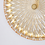 Подвесной светильник с плафоном из рельефного стекла Peony Glass Bronze  варинант исполнения - 6 | Loft Concept в Барнауле