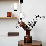 Подвесной светильник с прозрачным рифленым стеклянным плафоном Aurora Bloom варинант исполнения - 2 | Loft Concept в Барнауле