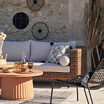 Трехместный садовый диван из плетеного пластика Matteo варинант исполнения - 5 | Loft Concept в Барнауле