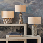 Настольная лампа с каркасом с состаренным эффектом Ancient Column варинант исполнения - 4 | Loft Concept в Барнауле