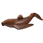 Статуэтка деревянная в виде двух китов Mammals варинант исполнения - 2 | Loft Concept в Барнауле