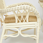 Комплект обеденный из ротанга Eloise grand white варинант исполнения - 4 | Loft Concept в Барнауле