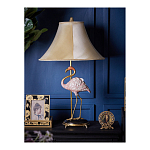 Настольная лампа с абажуром Розовый Фламинго Porcelain Flamingo Lamp варинант исполнения - 5 | Loft Concept в Барнауле