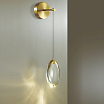 Бра с плафоном в форме капли Crystal Transparent Drop варинант исполнения - 2 | Loft Concept в Барнауле