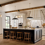 Подвесной светильник с широким куполообразным плафоном Kichler варинант исполнения - 7 | Loft Concept в Барнауле