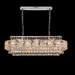 Люстра овальной формы хрустальная в неоклассическом стиле Majesty варинант исполнения - 4 | Loft Concept в Барнауле