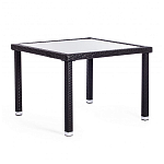 Обеденный комплект из искуственного ротанга Vintara черный варинант исполнения - 11 | Loft Concept в Барнауле