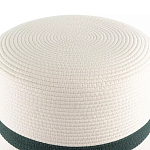 Пуф с плетеной светло-бежевой обивкой Serene Holidays варинант исполнения - 2 | Loft Concept в Барнауле