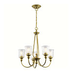 Люстра с прозрачными плафонами из пузырчатого стекла Kichler варинант исполнения - 10 | Loft Concept в Барнауле