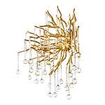 Бра с лучеобразным основанием и подвесками из прозрачного стекла в виде длинных капель Droplet Chandelier варинант исполнения - 5 | Loft Concept в Барнауле