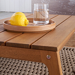 Стол журнальный для сада из акации Breathe Nature варинант исполнения - 4 | Loft Concept в Барнауле