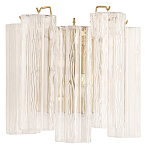 Бра с вертикальными стеклянными подвесками Hexagon Tube Light варинант исполнения - 1 | Loft Concept в Барнауле