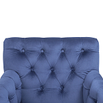 Кресло Addison Chic Armchair deep blue velour варинант исполнения - 4 | Loft Concept в Барнауле