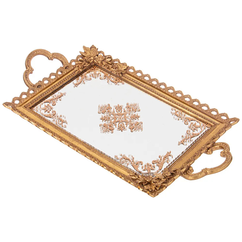 Поднос декоративный бронзовый Mirror Surface Bronze Бронза Поднос декоративный бронзовый Mirror Surface Bronze Бронза в Барнауле | Loft Concept