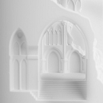 Встраиваемый в стену гипсовый светильник под покраску с эффектом разрушенной стены Antiquity Athena варинант исполнения - 8 | Loft Concept в Барнауле