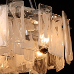 Люстра круглая с подвесными прямоугольными пластинами из стекла Glacier Panels варинант исполнения - 5 | Loft Concept в Барнауле