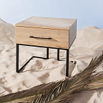 Тумба прикроватная с ящиком в стиле лофт Urban Style Space 2 варинант исполнения - 6 | Loft Concept в Барнауле