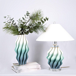 Настольная лампа с абажуром Green Wave варинант исполнения - 2 | Loft Concept в Барнауле