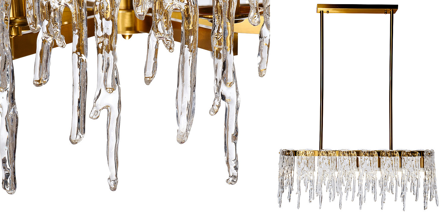 Люстра Cold Heart Line Gold Chandelier Люстра Cold Heart Line Gold Chandelier - Loft-Concept в Барнауле