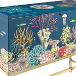 Буфет ручная роспись в морском стиле Cabinet Fondo Marino  варинант исполнения - 4 | Loft Concept в Барнауле