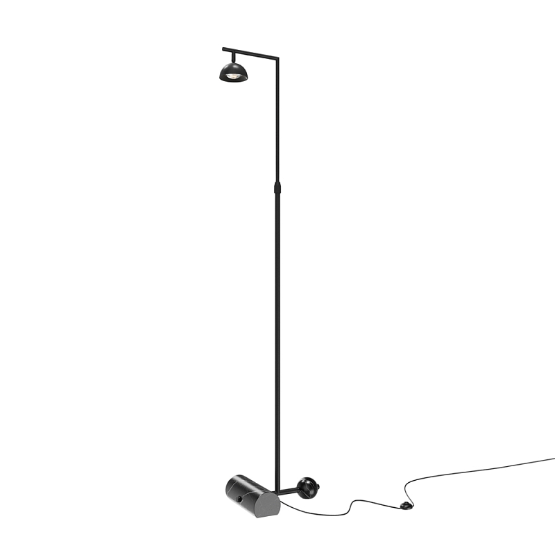 Напольный светильник Pikant 3000К 13Вт Черный Латунь в Барнауле | Loft Concept 