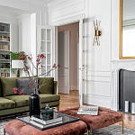 Бра с декором в виде хрустальных и металлических трубочек Nembus Glass Wall Lamp варинант исполнения - 2 | Loft Concept в Барнауле