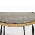 Барный столик с круглой плетеной столешницей Wicker Table Top варинант исполнения - 5 | Loft Concept в Барнауле