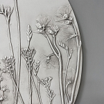 Панно Серые цветы варинант исполнения - 2 | Loft Concept в Барнауле