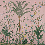 Обои ручная роспись Amazonia Florence Pink dyed silk варинант исполнения - 1 | Loft Concept в Барнауле