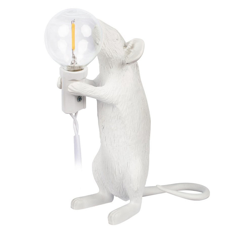 Настольная лампа Mouse gift White Белый в Барнауле | Loft Concept 