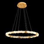 Люстра в форме кольца с золотым декором Warm Heavenly Light варинант исполнения - 9 | Loft Concept в Барнауле