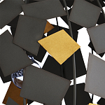 Люстра в форме сферы с декором из металлических квадратов Path to the Stars варинант исполнения - 1 | Loft Concept в Барнауле