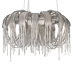 Люстра подвесная круглая с изогнутыми металлическими дугами и ниспадающими цепочками 65 см Atlantis Chain варинант исполнения - 15 | Loft Concept в Барнауле