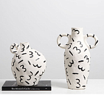 Декоративная ваза White Doodle Vase M варинант исполнения - 2 | Loft Concept в Барнауле