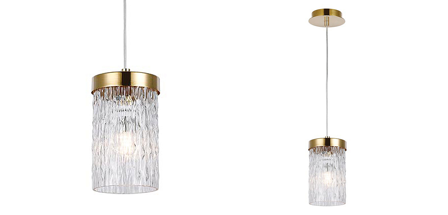 Подвесной светильник Estebe Gold Glass Hanging Lamp Подвесной светильник Estebe Gold Glass Hanging Lamp - Loft-Concept в Барнауле