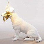 Настольная лампа в виде щенка Puppy White Table Lamp варинант исполнения - 4 | Loft Concept в Барнауле