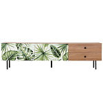 Длинная ТВ-тумба с принтом на ящиках Elise TV Stand варинант исполнения - 2 | Loft Concept в Барнауле