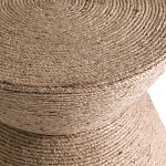 Приставной стол с отделкой из джута Juti D30 см варинант исполнения - 4 | Loft Concept в Барнауле