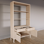 Стеллаж Primo с ящиками Светлый дуб  варинант исполнения - 7 | Loft Concept в Барнауле