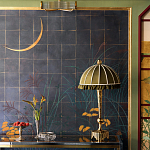 Обои ручная роспись Tsukimi Original colourway on gilded silk with antiquing варинант исполнения - 2 | Loft Concept в Барнауле