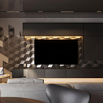 Гипсовая 3D панель с принтографией PM-107 варинант исполнения - 1 | Loft Concept в Барнауле