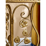 Столик приставной золотистый с орнаментом на столешнице Tanzania варинант исполнения - 6 | Loft Concept в Барнауле