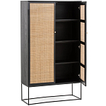 Шкаф с 2-мя дверцами из ротанга ручной работы Fuse Wicker Furniture варинант исполнения - 3 | Loft Concept в Барнауле