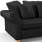 Мебельная ткань Шенилл черный цвет 138 см T4-35 варинант исполнения - 7 | Loft Concept в Барнауле