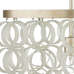 Потолочный светильник с каскадом из круглых декоративных колец Waterfall from the Rings варинант исполнения - 1 | Loft Concept в Барнауле