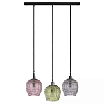 Подвесной светильник каскадный с 3-мя рельефными плафонами Cascade with Relief Lampshades варинант исполнения - 1 | Loft Concept в Барнауле